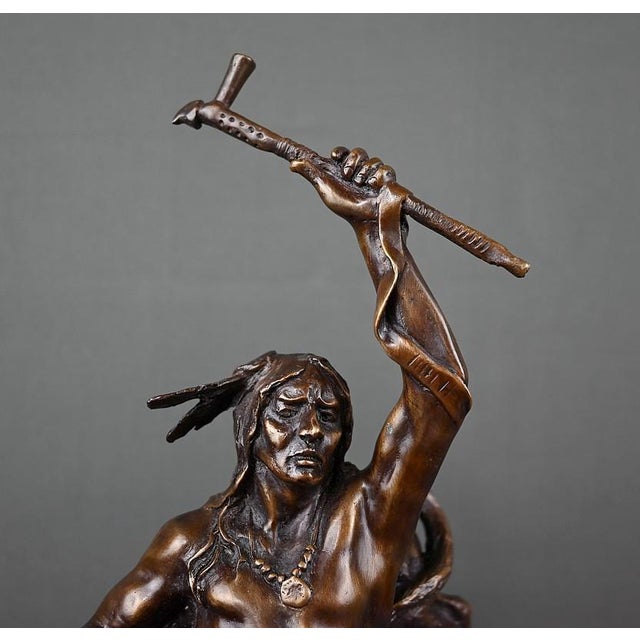 Bronze of a Warrior, 1970s For Sale - Image 3 of 18