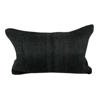 16 x 24 Hemp Pillow Turkish Cushion Natural Black Pillow Cushion Cover For Sale