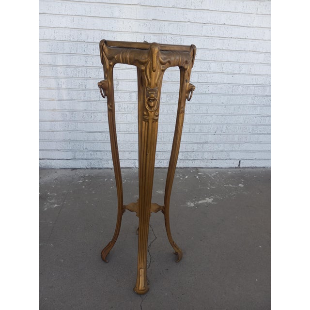 Metal Late 20th Century Neoclassical Style Metal Plant Stand With Ormulu For Sale - Image 7 of 7