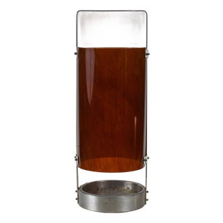Vintage Metal and Acrylic glass Umbrella Stand by Fontana Design For Sale