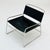 Mid-Century Black Leather Lounge Chair For Sale - Image 10 of 11