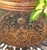 This is a beautiful late 19th century brass and copper hand hammered planter or jardiniere, with lion head mask handles...