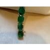 25 Carat Natural Emerald Cocktail Tennis Bracelet 14 Karat White Gold 7" For Sale - Image 16 of 18