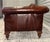 Contemporary Ralph Lauren Colonial Leather High End Designer Sofa Couch Brass Caps For Sale - Image 3 of 6