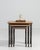 Metal 1970s Set Of Three Cast Iron Nesting Tables With Wooden Tops For Sale - Image 7 of 13