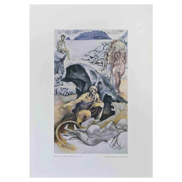 After Renato Guttuso, Le Allegorie: San Gerolamo, Vintage Offset Print, 1981 For Sale
