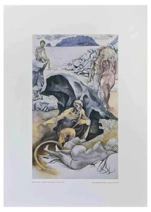 After Renato Guttuso, Le Allegorie: San Gerolamo, Vintage Offset Print, 1981