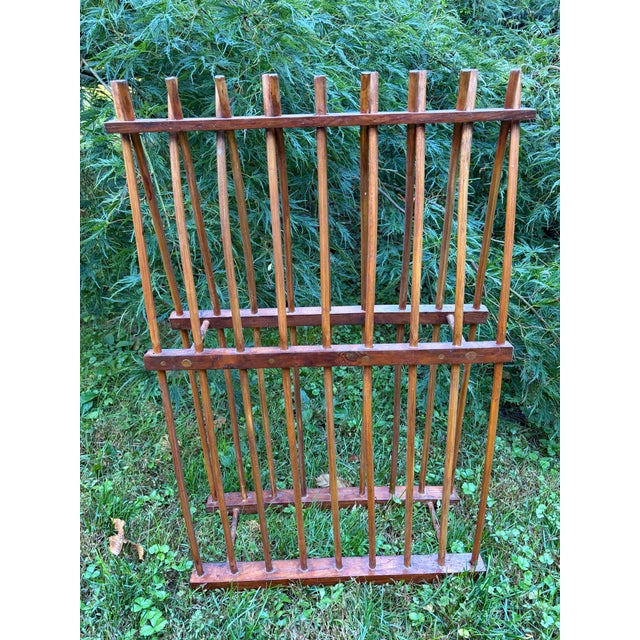 Vintage Wood Plate Rack For Sale In New York - Image 6 of 17