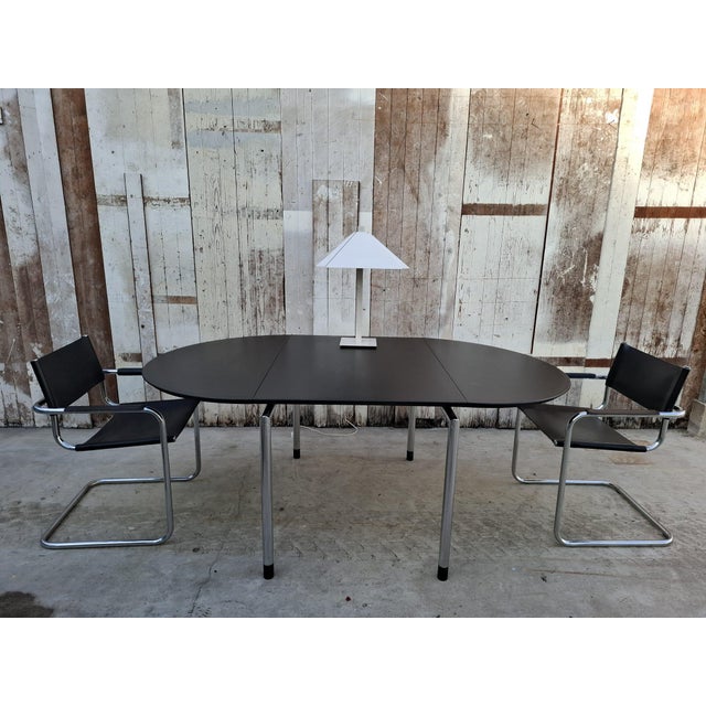 Arco Hangoor Table in Black Maple Veneer attributed to Arnold Merckx, 1985 For Sale - Image 10 of 12