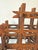 Antique Tramp Art Crown of Thorns Wooden Cross For Sale - Image 4 of 7