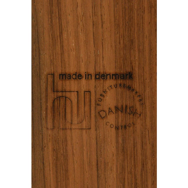 Dining Table in Rosewood and Black Leather by Carlo Jensen, 1960s For Sale - Image 11 of 12