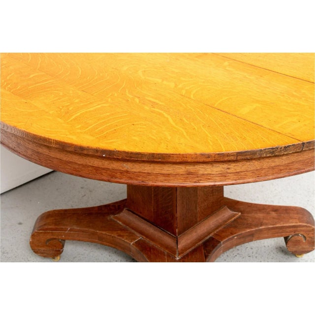 Mid 20th Century Mid 20th Century Arts & Craft Oak Extension Dining Table For Sale - Image 5 of 13