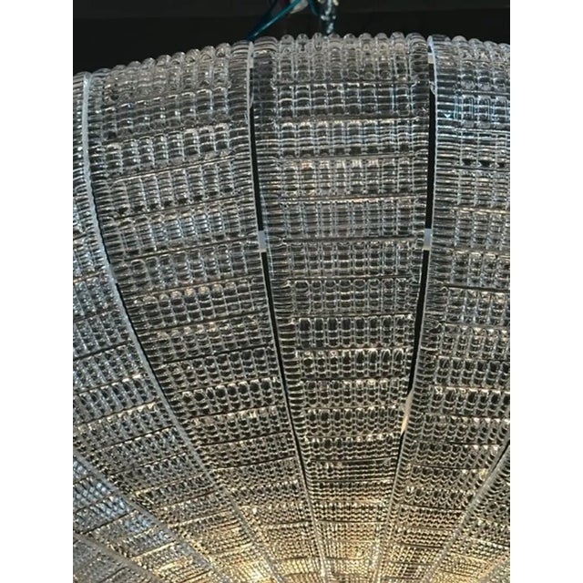 Large Scales Flush Mount Murano Glass Chandelier For Sale In Dallas - Image 6 of 8