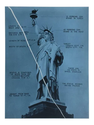 1970s Jacques Monory, Statue of Liberty Screenprint