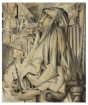 Bernhard Gillesen, Koordinator, Oil on Canvas, 1976