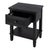 2020s Flagstaff 20 in. W Rectangular Cane and Wood 1 Drawer Nightstand with Lower Open Shelf, Washed Black For Sale - Image 5 of 11