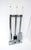 Contemporary Albrizzi Style Metal Chrome and Lucite Fireplace Tools, Set, Late 20th Century For Sale - Image 3 of 10