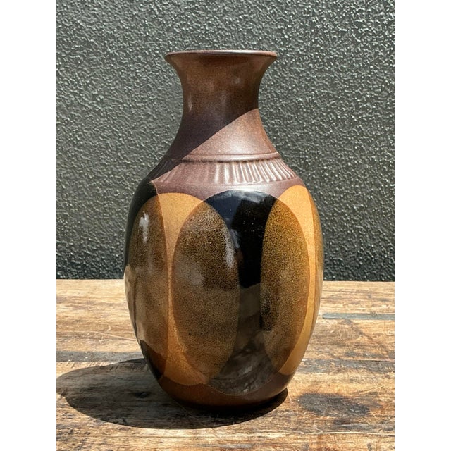 Vintage Original Studio Pottery Vase For Sale - Image 11 of 12