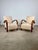 Wood Vintage Art Deco Lounge Chairs in Fabric, 1930s, Set of 2 For Sale - Image 7 of 11