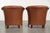 Cowhide Leather Club Chairs, Set of 2 For Sale - Image 3 of 14