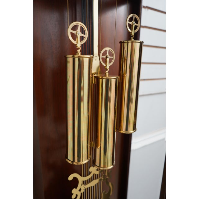 1990s Sligh Model 743-1 Mahogany Wall Hang Clock For Sale - Image 5 of 12