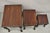Late 20th Century Vintage French Rococo Baroque Style Mahogany Nesting Side Tables - Set of 3 For Sale - Image 5 of 12
