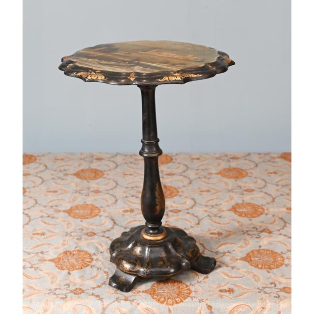 Victorian Side Table with Osbourne House of Queen Victoria Paintings, 1880s For Sale - Image 9 of 12