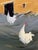 Long, Long Way From Home by Jann T. Bass | Oil Painting of two white chickens near a barn For Sale - Image 4 of 4