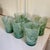 Glass Green Mist Confetti Murano Glass Hand Blown Tumblers Drinking (Cups Set of 6) For Sale - Image 7 of 7