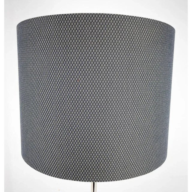 Black Chrome & Wood Floor Lamp, Czechoslovakia, 1950s For Sale - Image 8 of 13