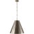 Goodman Medium Hanging Light in Antique Nickel with Antique Nickel Shade Designer: Thomas O'Brien Min. Custom Height: 20"...