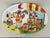 Vintage Italian Terracotta Art Pottery La Musa Desimone Saks Fifth Avenue Hand Painted Fish Market Oval Serving Platter For Sale - Image 9 of 10