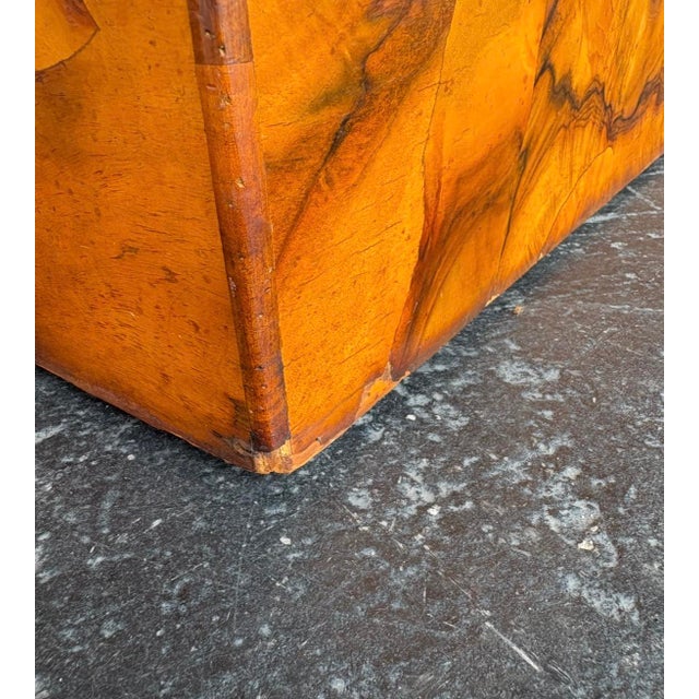 Lj Newton Italian Burl Coffee Table on Casters For Sale - Image 11 of 12