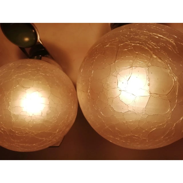 Tulip Murano Glass Sconces with Broken Effects, 1970s, Set of 2 For Sale - Image 13 of 14