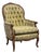 Louis XV Style Tufted Bergère Armchair, Vintage For Sale
