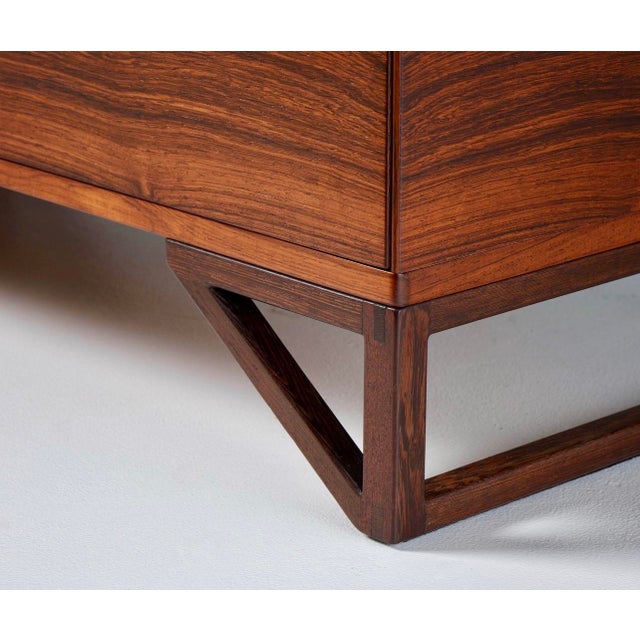 1960s 1960s Pair of Svend Langkilde Danish Rosewood Chest of Drawers For Sale - Image 5 of 9