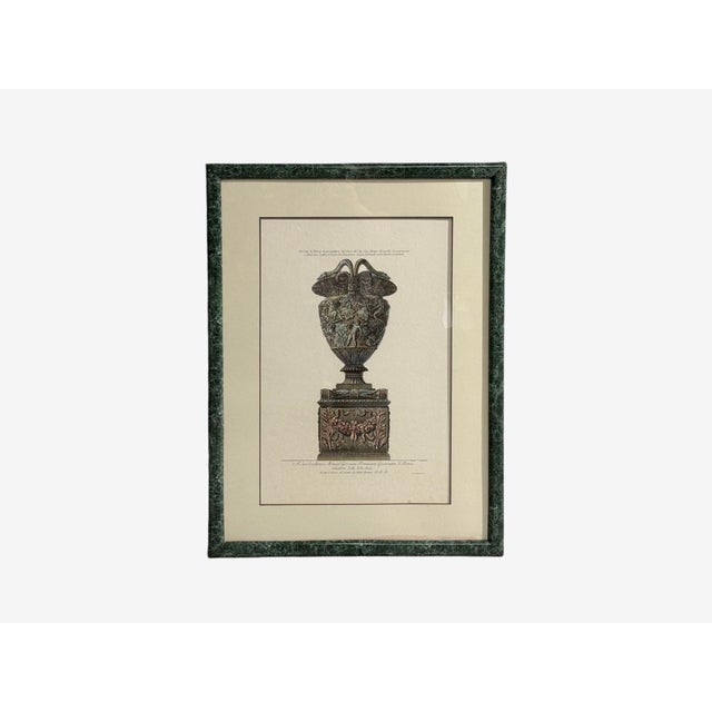 1970s Giovanni Battista Piranesi Style, Framed Antique Vase Engravings, 1970s For Sale - Image 5 of 17