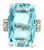 10.25 Carat Aquamarine Diamond Platinum Ring, Size 4.75 For Sale