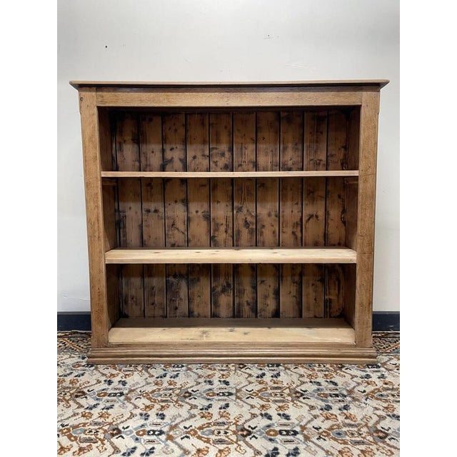 Antique English Pine Bookshelf, 1890s For Sale - Image 4 of 7