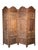 Early 20th Century Anglo-Indian Carved Teak Four-Panel Screen With Applied Brass Floral Decoration For Sale - Image 13 of 13