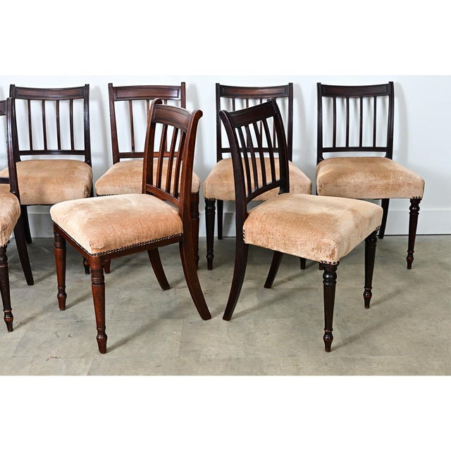 Set of 8 English 19th Century '' H.O. Peers '' Mahogany Dining Chairs For Sale - Image 12 of 12