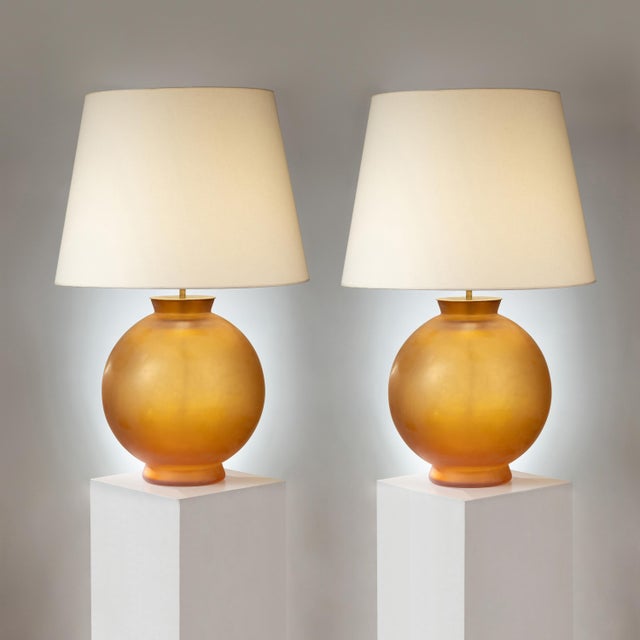 Early 21st Century Lamp Glass Sphere Lamp For Sale - Image 5 of 7