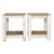 Custom Farmhouse Side Tables, a Pair For Sale
