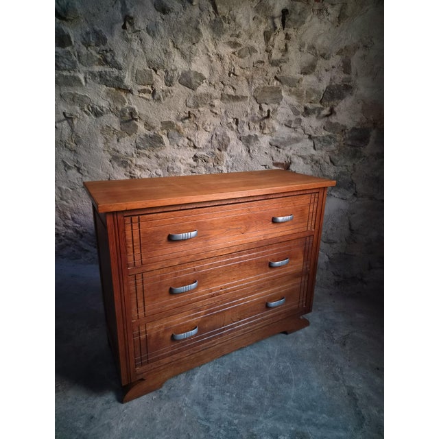 Art Deco French Oak Chest of Drawers, 1920s For Sale - Image 4 of 18
