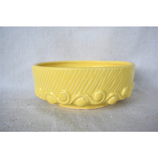 Vintage McCoy Yellow Pottery Bowl Chairish