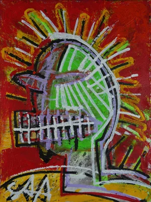 "Spike Gold Tooth" Contemporary Figurative Painting by Sax Berlin