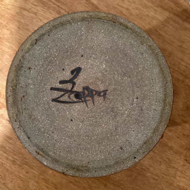 Mid 20th Century Vintage Original Zappa Burgundy Glazed Earthenware Pitcher Art Pottery Montrose, Colorado For Sale In Chicago - Image 6 of 12