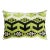 Contemporary Green Black Velvet Throw Pillow & Down Insert For Sale