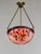 Metal Galle French Art Deco Cameo Glass Bowl Pendant Light 1920s For Sale - Image 7 of 17