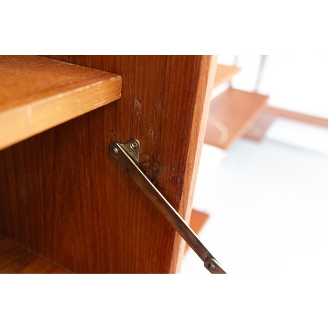Danish Six-Bay Modular Teak Corner Wall Unit by Poul Cadovius for Cado, 1960s For Sale - Image 17 of 18